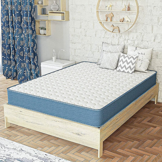 WOWTTRELAX Single Mattress, 8 Inch Pocket Sprung Memory Foam Mattress with Breathable Fabric, Medium Firm Feel - 9-Zone Orthopaedic Mattress