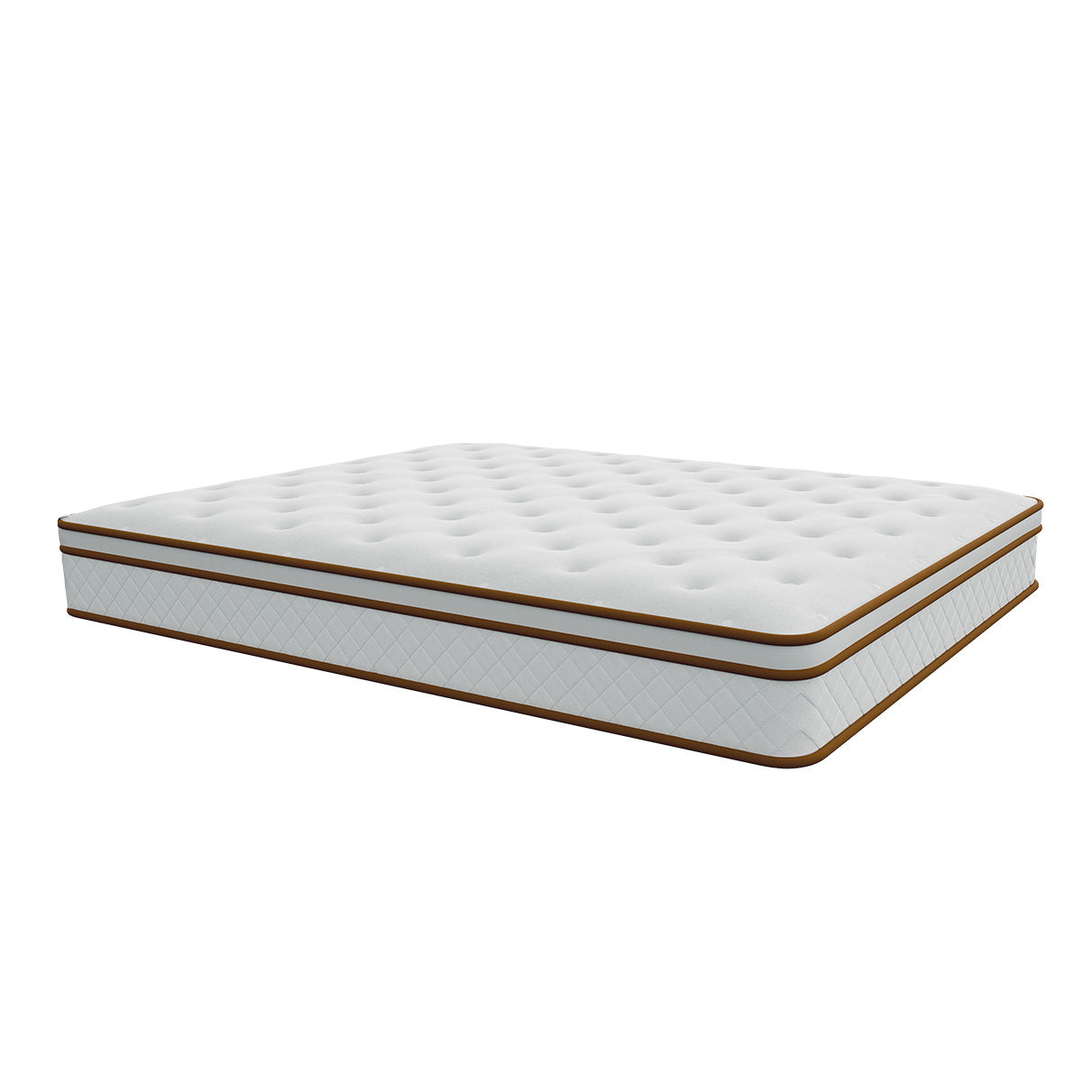 WOWTTRELAX Single Mattress 24CM Memory Foam Hybrid Mattress Pocket Sprung Mattress with Breathable Fabric