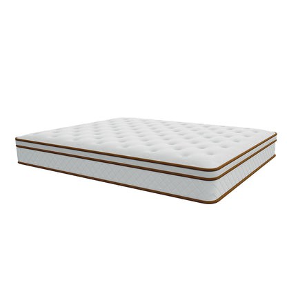 WOWTTRELAX Single Mattress  24CM Memory Foam Hybrid Mattress Pocket Sprung Mattress with Breathable Fabric