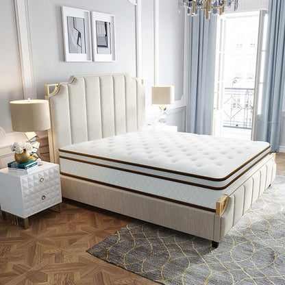 WOWTTRELAX Single Mattress  24CM Memory Foam Hybrid Mattress Pocket Sprung Mattress with Breathable Fabric